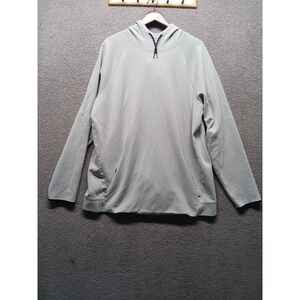 Old Navy Active Dynamic Fleece Hoodie Men's XXL Tall Gray Pullover 4-Way Stretch
